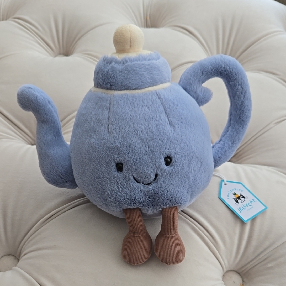 Jellycat Amuseables Vicky Teapot 7.9x6.7x5.1" Soft & Plush NWT Authentic - Picture 4 of 6